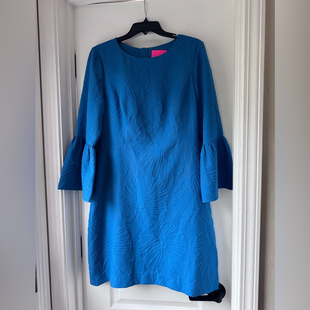 Lilly Pulitzer Viola Stretch Shift Dress In Who Let The Fronds Out Pucker P639